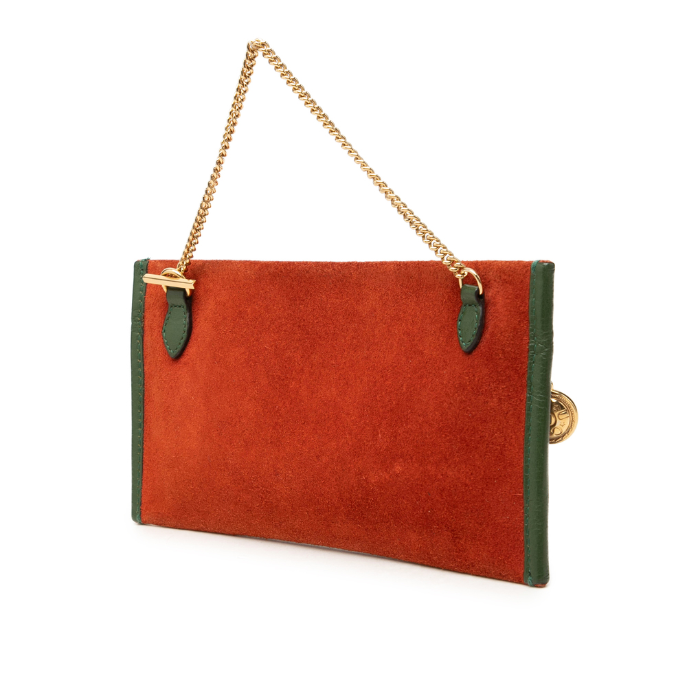 Pre-Loved Gucci Suede Rajah Pouch - Picture 2 of 6